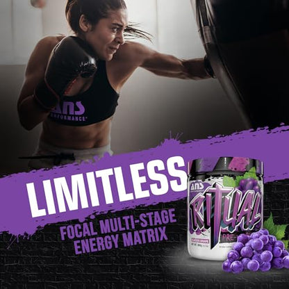 ANS Performance Ritual Pre Workout (30 Servings, 12.7 oz) - Complete Preworkout Formula ANS PerformanceUS supplements