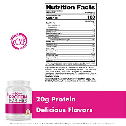 FoxyFit Protein for Her, Caramel Mocha Whey Protein Powder with CLA and Biotin FoxyFitUS supplements