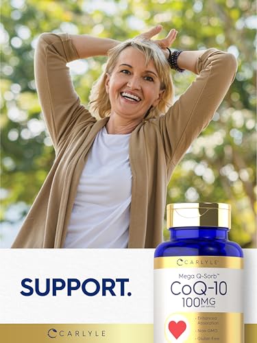 Carlyle CoQ10 100mg | 240 Softgels | Mega Q-Sorb Coenzyme Q-10 | with Black Pepper CarlyleUS supplements