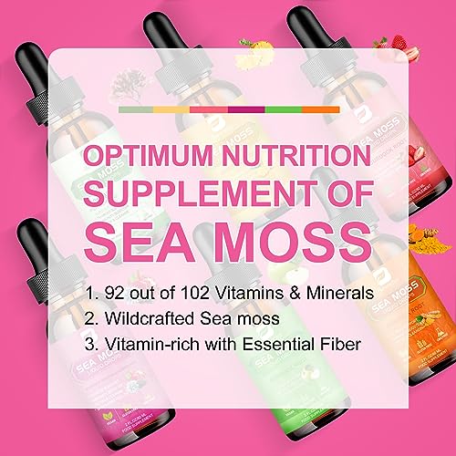 3000mg Sea Moss Liquid Drops - Black Seed Oil & Irish Sea Moss Gel B BEWORTHSUS supplements