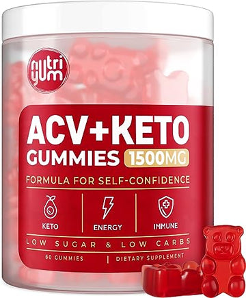 nutriyum ACV Keto Gummies 1500 mg - Low Carb Low Sugar Apple Cider Vinegar Gummies nutriyumAu supplements