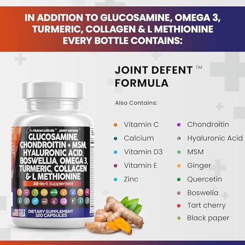 Clean Glucosamine Chondroitin MSM Turmeric Hyaluronic Acid Boswellia Clean NutraceuticalsUS supplements