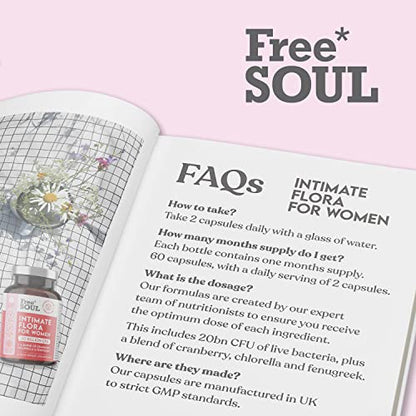 Probiotics for Women - Comprehensive Bio Cultures for Women's Intimate Flora, 20 Billion Free SoulUS supplements