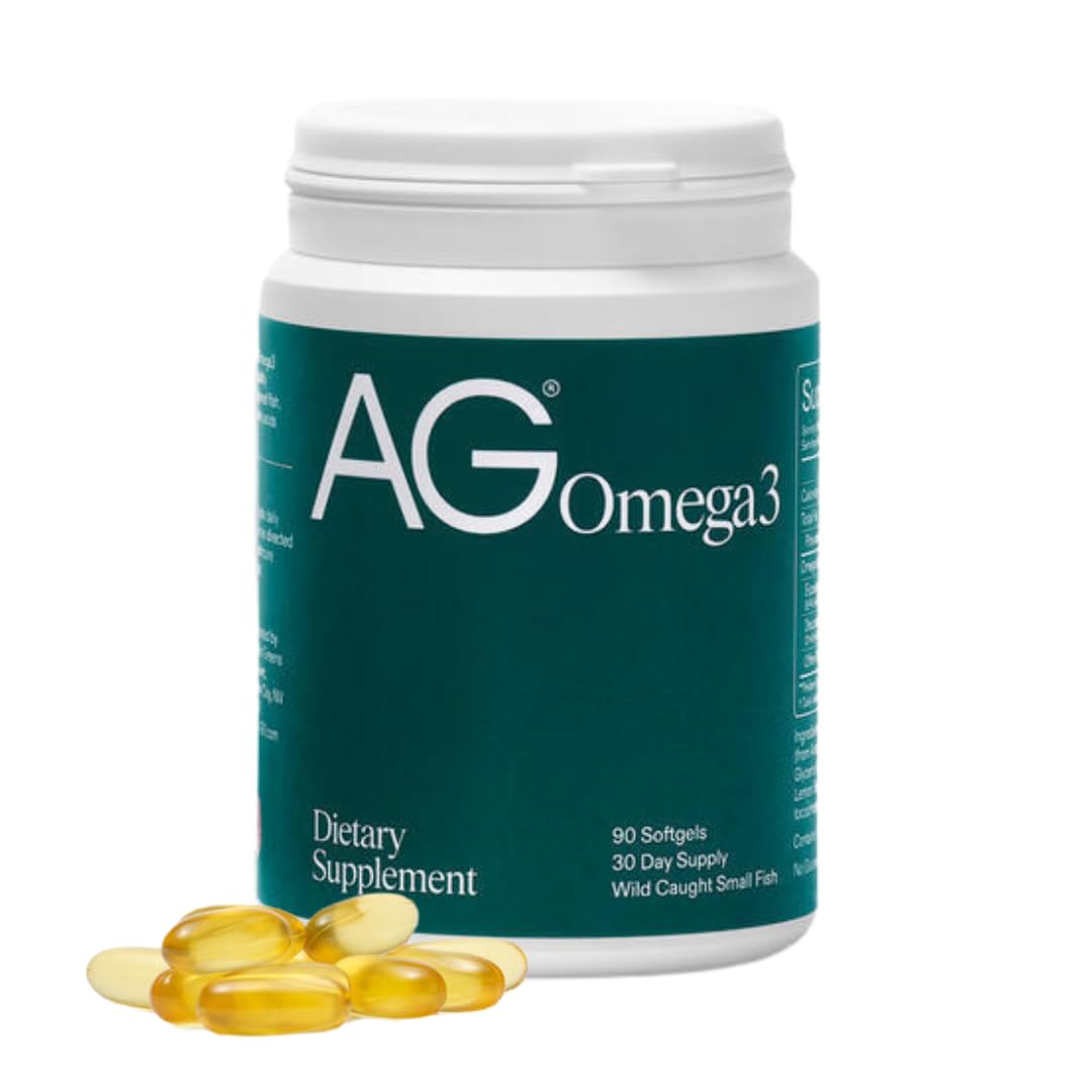 AG1 Omega 3 Fish Oil Softgels – 2000mg EPA & DHA from Wild-Caught Fish, Supports Heart, Brain & Joint Health | 90 Capsules | Athletic Greens Supplement AG1Au supplements