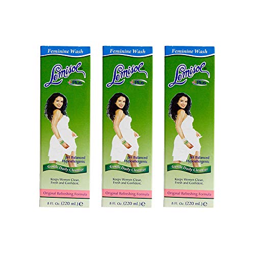Lemisol Plus, Gentle Daily Feminine Cleanser, Original Refreshing Formula - 8 Oz (Pack of 3) LemisolAu supplements