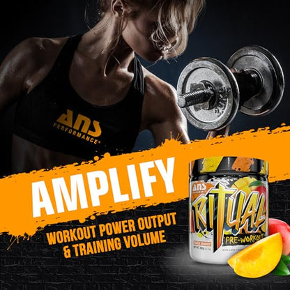 ANS Performance Ritual Pre Workout (30 Servings, 12.7 oz) - Complete Preworkout Formula ANS PerformanceUS supplements