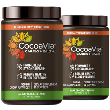CocoaVia Cardio Health Cocoa Powder, 60 Servings, 500mg Cocoa Flavanols CocoaViaUS supplements