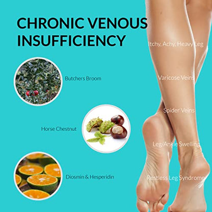 UpNourish Anti Cellulite Supplements - Varicose Veins Support, Restless Leg Relief UpNourishUS supplements