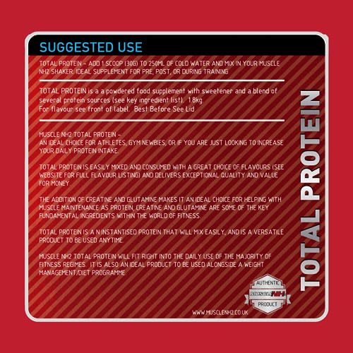 Muscle Nh2 Total Protein, Whey Protein Powder with Creatine Monohydrate and Glutamine Muscle Growth MuscleNh2Au supplements