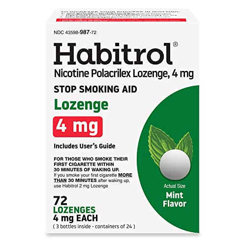 Habitrol Nicotine Lozenges 4 mg Mint Flavor - 72 Count – Stop Smoking Aid HabitrolAu supplements