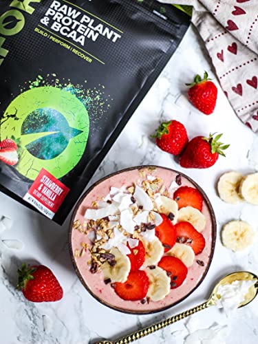 Vivo Life Perform Strawberry & Vanilla Flavour Vegan Protein Powder - BCAA Pea & Hemp Blend Vivo lifeAu supplements