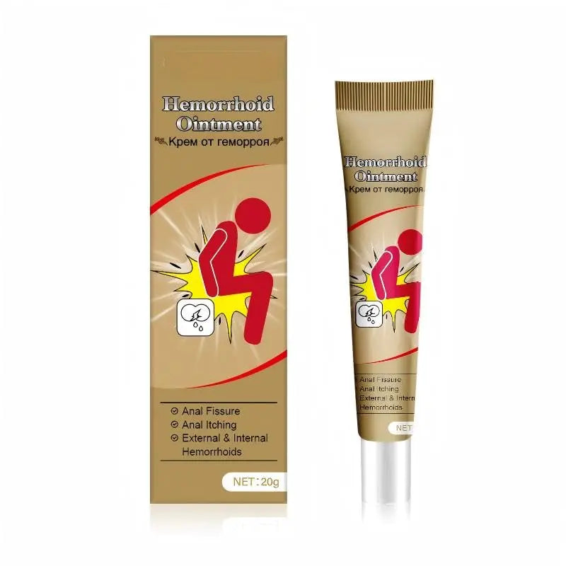 Hemorrhoid Cream, Herbal Hemorrhoid Ointment, Natural Itching & Burning Relief Hemorrhoidal Cream, External Discomfort Support for Men Women 20g GenericAu supplements