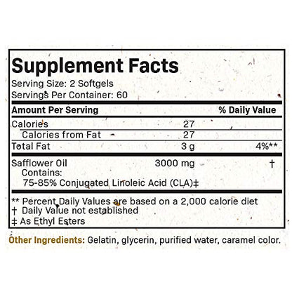 Futurebiotics CLA 3000 Extra High Potency - Non-Stimulating Conjugated Linoleic Acid FuturebioticsUS supplements