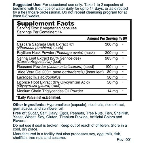 Nature's Lab Gold 14 Day Colon Cleanse* - Blend of Probiotics, Fiber, Flavonoids Nature's LabAu supplements