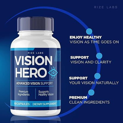 (5 Pack) Vision Hero Capsules - Vision Hero Eye Health Supplement for Healthy rize labsUS supplements