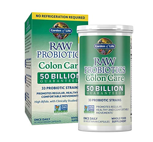 Garden of Life RAW Probiotics Colon Care Shelf Stable - 50 Billion CFU Guaranteed Garden of LifeUS supplements