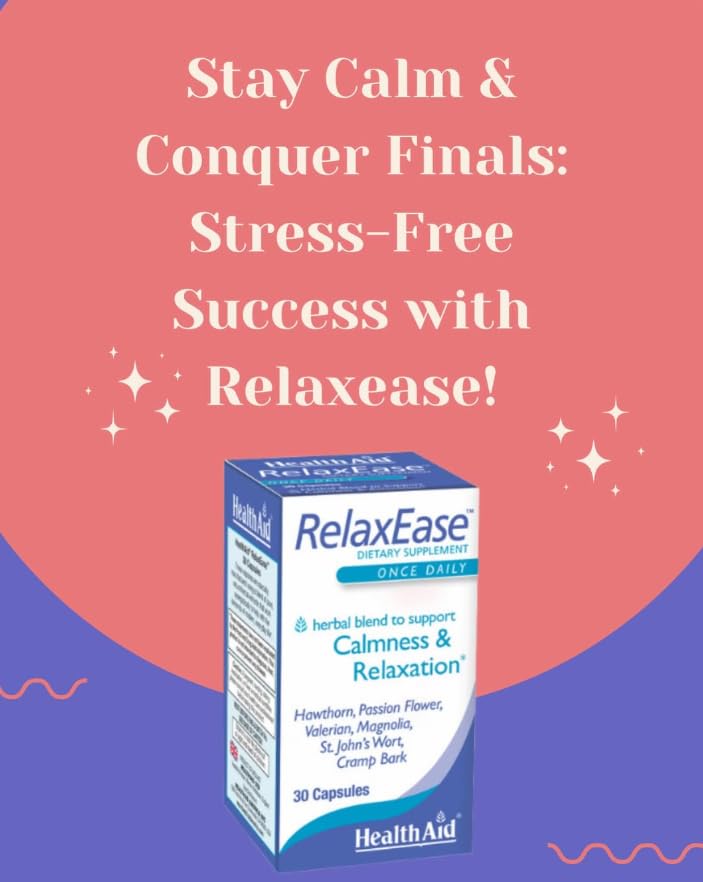 RelaxEase, Herbal Blend to Support Harmony and Tranquility, Once Daily, 30 ct, Helps Promote Health and Relaxation HealthAidAu supplements