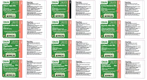 OLLOIS Homeopathy 20-Remedy Starter Kit (Organic & Lactose-Free OLLOÏSAu supplements