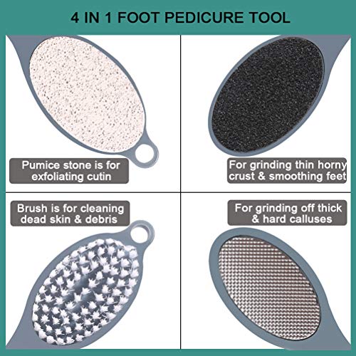 CAREHOOD Foot File Callus Remover - Multi Purpose 4 in 1 Feet Pedicure CAREHOODUS supplements