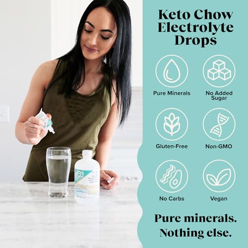Keto Chow - Electrolyte Hydration Drops - Keto Diets & Intermittent Fasting - Immune Support Keto ChowAu supplements