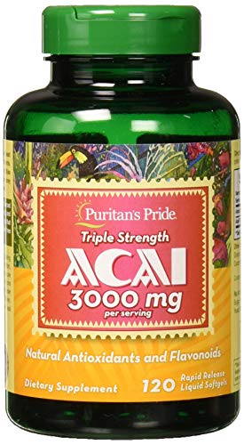 Puritan's Pride Triple Strength Acai 3000 MG, 120 Count Puritan's PrideAu supplements