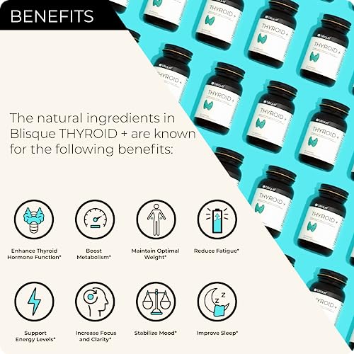 Blisque – Thyroid Support Supplement Complex for Healthy Metabolism and Increased Energy BlisqueUS supplements