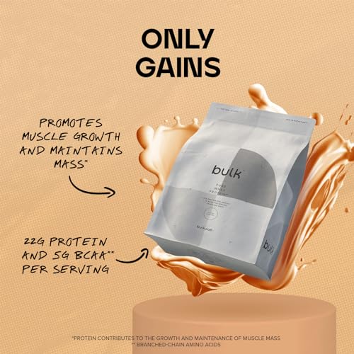 Bulk Pure Whey Protein Powder Shake, Salted Caramel, 500 g, Packaging May Vary BulkAu supplements