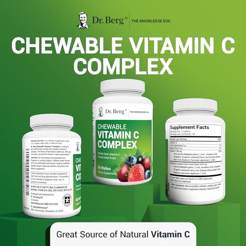 Dr. Berg's Vitamin C Complex Whole Food (60 Chewable) 100% Natural Vitamin C from Dr. Berg NutritionalsUS supplements