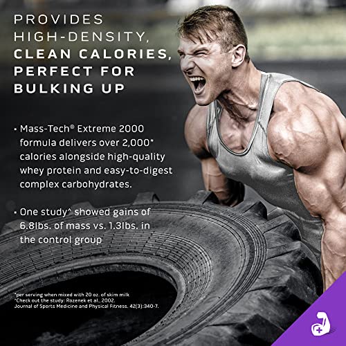 MuscleTech Mass Gainer Protein Powder, Mass-Tech Extreme 2000, Muscle Builder MuscleTechUS supplements