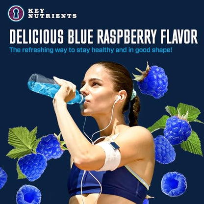 KEY NUTRIENTS Multivitamin Electrolytes Powder No Sugar - Tempting Blue Raspberry KEY NUTRIENTSUS supplements