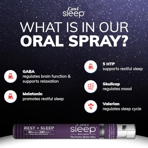 Sleep Fast & Longer - Oral Absorbtion Spray Can I Sleep Natural Sleep Aid with Melatonin Cani Brands Feel AmazingUS supplements