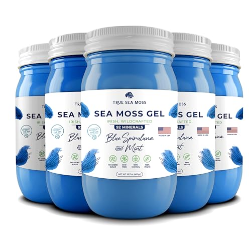TrueSeaMoss Wildcrafted Irish Sea Moss Gel – Nutritious Raw Seamoss Rich in Minerals TrueSeaMossUS supplements