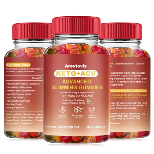 Arevtovis Apple Cider Vinegar Gummies - Boost Energy, Detox & Support Gut Health ACV ArevtovisUS supplements