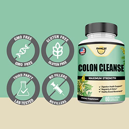 Happi Mi Nutrition Colon Cleanse, Colon Detox, All Natural Herbal Formula, Support Healthy Happi Mi NutritionAu supplements