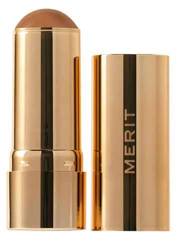 Merité Bronze Balm, Sheer Buildable Cream Sculpting Bronzer, Natural Finish, Lightweight Formula Clay - light skin Aus HealthcareAu supplements
