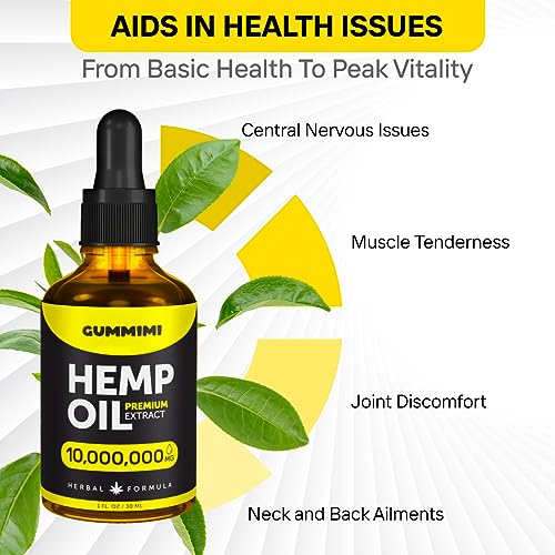 GummiMi Оrganic Hеmp Oil 10 000 000 mg - Natural Drops - Rich in Vitamins B, C, E GummiMiAu supplements