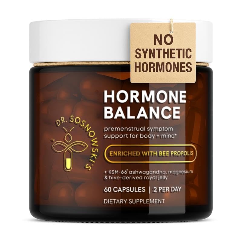 Dr Sosnowski's Hormone Balance | Multivitamin for Women to Support Hormonal Regulation, Energy, Mental Clarity & Skin | Bee Propolis, Ashwagandha, Dong Quai, Magnesium, B6 Vitamins | 60 Capsules Dr Sosnowski'sAu supplements