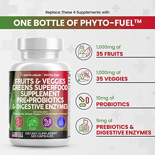 Fruits and Veggies Supplement Reds & Green Superfood - A Natural Balan Clean NutraceuticalsUS supplements