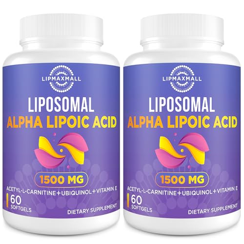 Liposomal Alpha Lipoic Acid 1500mg - with Acetyl-L-Carnitine 900mg & Ubiquinol 100mg lipmaxmallAu supplements