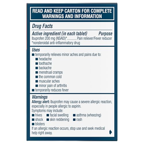 Advil Pain Reliever and Fever Reducer, Ibuprofen 200mg for Pain Relief - 24 Coated Tablets AdvilAu supplements