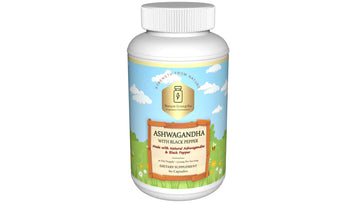 Premium Organic Ashwagandha with Black Pepper - 1300mg per Serving, 60 Capsules - Made in USA, FDA Registered Facility - Enhanced Absorption with Piperine for Optimal Performance Organic StrengthAu supplements