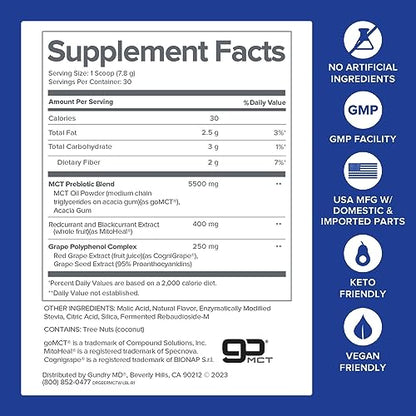 Gundry MD MCT Wellness Powder to Support Energy, Ketone Production and Brain Health Gundry MDUS supplements