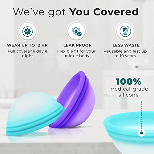 Ecoblossom Menstrual Original Disc - Set of 2 Reusable Period Discs Regular (Small & Large (Pack of 2)) EcoBlossomAu supplements