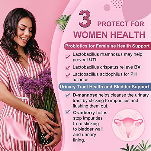Probiotics-for-Women, Probiotics and Prebiotics, Cranberry and D-Mannose, 50-Billion NATURE TARGETUS supplements
