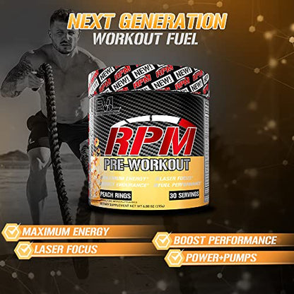 Pre Workout Powder for Energy and Focus - EVL RPM Energy Pre Workout Energy Drink EvlutionUS supplements