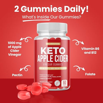 Wellvion Keto ACV Gummies for Weight Loss Support - Advanced Formula (1000mg) Wellvion NutritionUS supplements