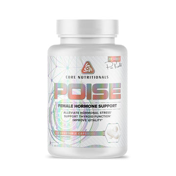 Core Nutritionals Poise Female Hormone Support | Thyroid Hormone Balance & Menstrual Support | with Magnesium & Iodine | Antioxidant Rich | 112 Vegetable Capsules Core NutritionalsAu supplements