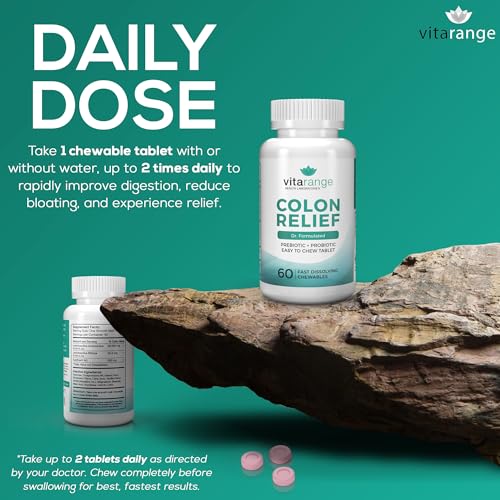 Colon Relief by VitaRange- Fast Constipation and Bloating Relief with Sunfiber Prebiotic Vita RangeUS supplements